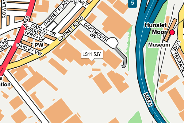 LS11 5JY map - OS OpenMap – Local (Ordnance Survey) LS11 5JY map - OS OpenMap – Local (Ordnance Survey)