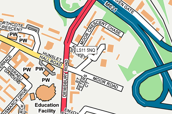 LS11 5NQ map - OS OpenMap – Local (Ordnance Survey) LS11 5NQ map - OS OpenMap – Local (Ordnance Survey)