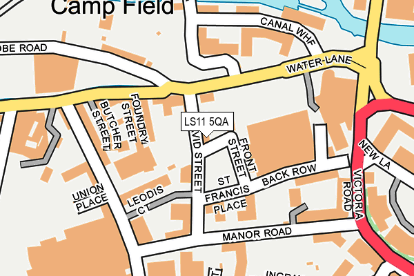 LS11 5QA map - OS OpenMap – Local (Ordnance Survey) LS11 5QA map - OS OpenMap – Local (Ordnance Survey)