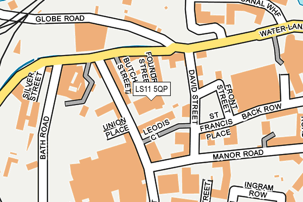 LS11 5QP map - OS OpenMap – Local (Ordnance Survey) LS11 5QP map - OS OpenMap – Local (Ordnance Survey)