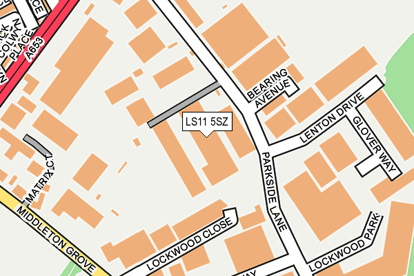 LS11 5SZ map - OS OpenMap – Local (Ordnance Survey) LS11 5SZ map - OS OpenMap – Local (Ordnance Survey)