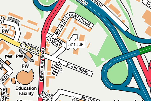 LS11 5UR map - OS OpenMap – Local (Ordnance Survey) LS11 5UR map - OS OpenMap – Local (Ordnance Survey)