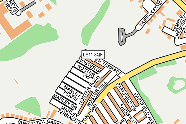LS11 8QF map - OS OpenMap – Local (Ordnance Survey) LS11 8QF map - OS OpenMap – Local (Ordnance Survey)