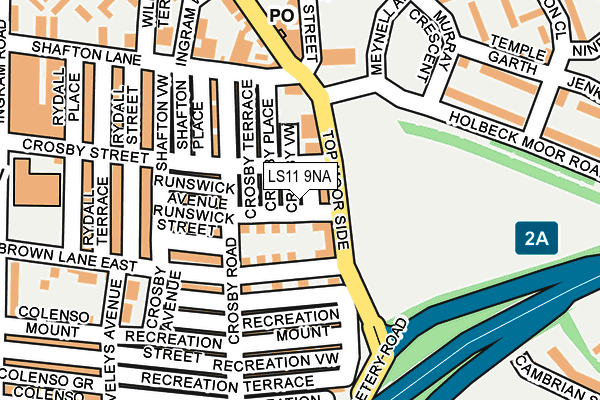 LS11 9NA map - OS OpenMap – Local (Ordnance Survey) LS11 9NA map - OS OpenMap – Local (Ordnance Survey)
