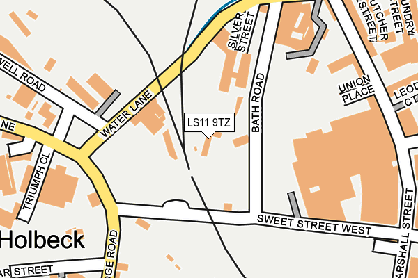 LS11 9TZ map - OS OpenMap – Local (Ordnance Survey) LS11 9TZ map - OS OpenMap – Local (Ordnance Survey)