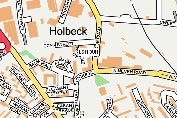 LS11 9UH map - OS OpenMap – Local (Ordnance Survey) LS11 9UH map - OS OpenMap – Local (Ordnance Survey)