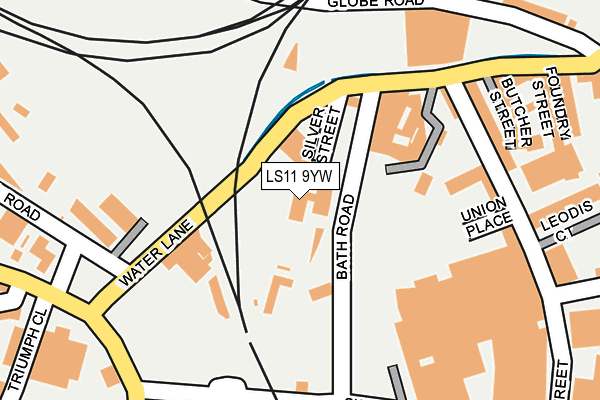 LS11 9YW map - OS OpenMap – Local (Ordnance Survey) LS11 9YW map - OS OpenMap – Local (Ordnance Survey)