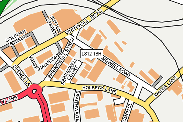 LS12 1BH map - OS OpenMap – Local (Ordnance Survey) LS12 1BH map - OS OpenMap – Local (Ordnance Survey)