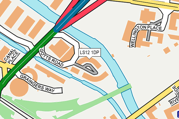 LS12 1DP map - OS OpenMap – Local (Ordnance Survey) LS12 1DP map - OS OpenMap – Local (Ordnance Survey)