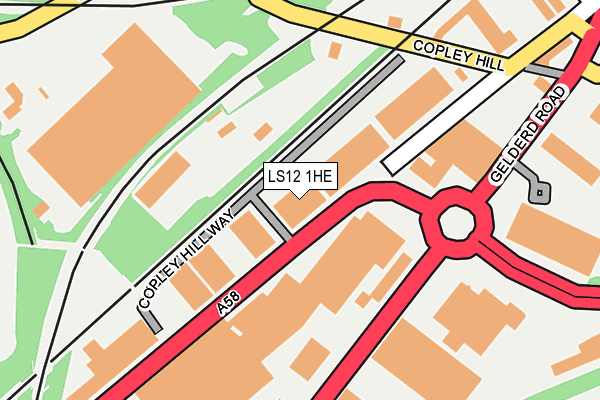 LS12 1HE map - OS OpenMap – Local (Ordnance Survey) LS12 1HE map - OS OpenMap – Local (Ordnance Survey)