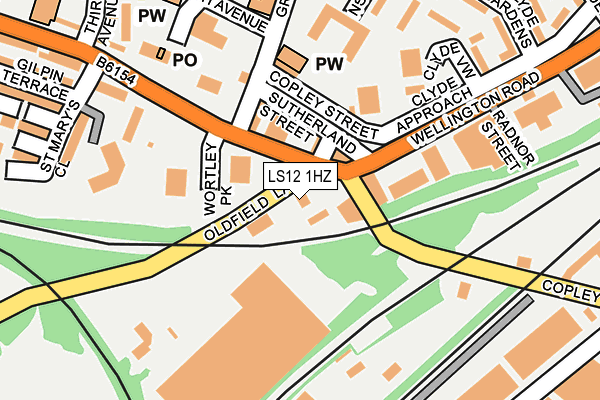 LS12 1HZ map - OS OpenMap – Local (Ordnance Survey) LS12 1HZ map - OS OpenMap – Local (Ordnance Survey)