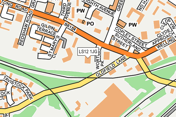 LS12 1JG map - OS OpenMap – Local (Ordnance Survey) LS12 1JG map - OS OpenMap – Local (Ordnance Survey)