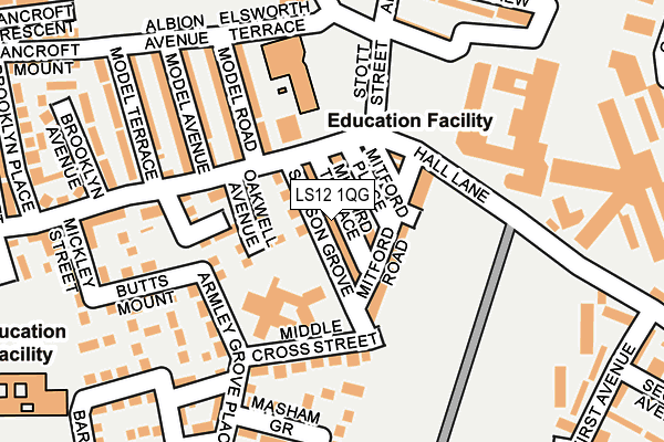 LS12 1QG map - OS OpenMap – Local (Ordnance Survey) LS12 1QG map - OS OpenMap – Local (Ordnance Survey)