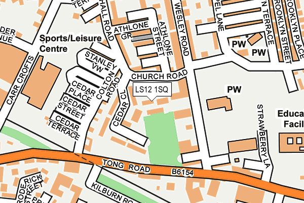 LS12 1SQ map - OS OpenMap – Local (Ordnance Survey) LS12 1SQ map - OS OpenMap – Local (Ordnance Survey)