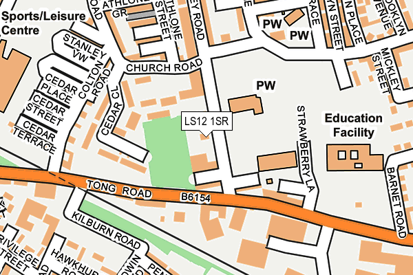 LS12 1SR map - OS OpenMap – Local (Ordnance Survey) LS12 1SR map - OS OpenMap – Local (Ordnance Survey)