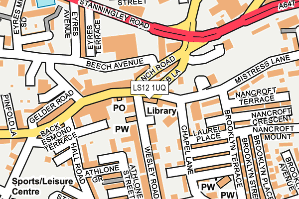 LS12 1UQ map - OS OpenMap – Local (Ordnance Survey) LS12 1UQ map - OS OpenMap – Local (Ordnance Survey)