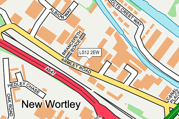 LS12 2EW map - OS OpenMap – Local (Ordnance Survey) LS12 2EW map - OS OpenMap – Local (Ordnance Survey)