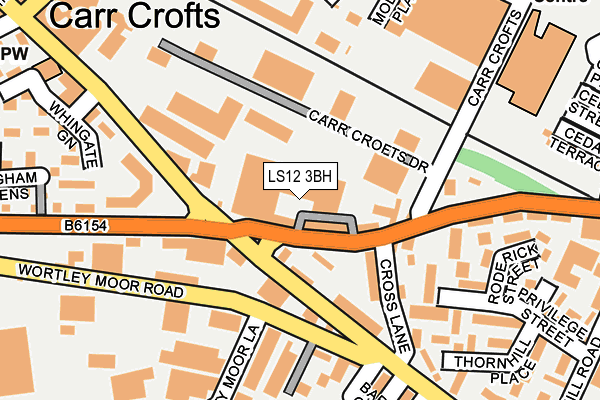 LS12 3BH map - OS OpenMap – Local (Ordnance Survey) LS12 3BH map - OS OpenMap – Local (Ordnance Survey)