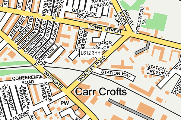 LS12 3HH map - OS OpenMap – Local (Ordnance Survey) LS12 3HH map - OS OpenMap – Local (Ordnance Survey)