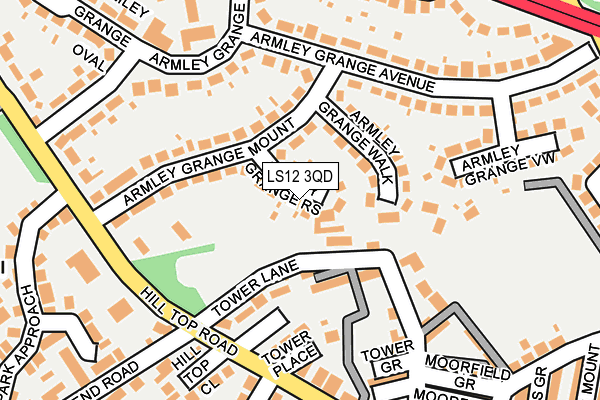 LS12 3QD map - OS OpenMap – Local (Ordnance Survey) LS12 3QD map - OS OpenMap – Local (Ordnance Survey)