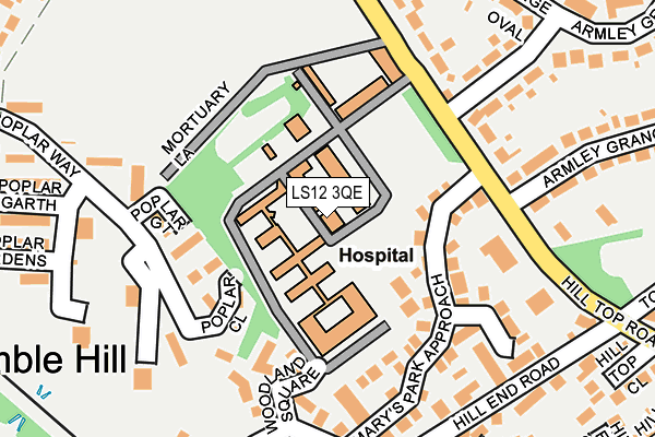 LS12 3QE map - OS OpenMap – Local (Ordnance Survey) LS12 3QE map - OS OpenMap – Local (Ordnance Survey)