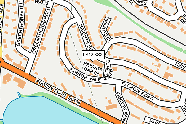 LS12 3SX map - OS OpenMap – Local (Ordnance Survey) LS12 3SX map - OS OpenMap – Local (Ordnance Survey)
