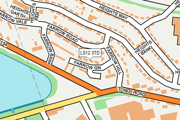 LS12 3TD map - OS OpenMap – Local (Ordnance Survey) LS12 3TD map - OS OpenMap – Local (Ordnance Survey)