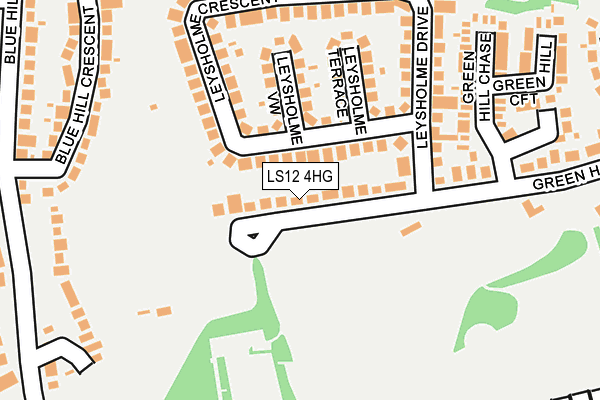 LS12 4HG map - OS OpenMap – Local (Ordnance Survey) LS12 4HG map - OS OpenMap – Local (Ordnance Survey)