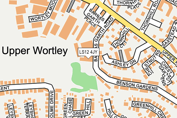 LS12 4JY map - OS OpenMap – Local (Ordnance Survey) LS12 4JY map - OS OpenMap – Local (Ordnance Survey)