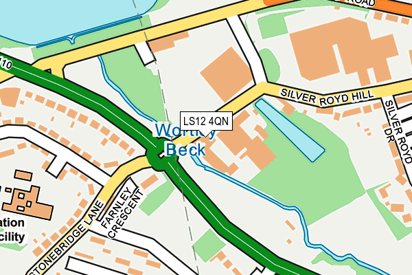 LS12 4QN map - OS OpenMap – Local (Ordnance Survey)