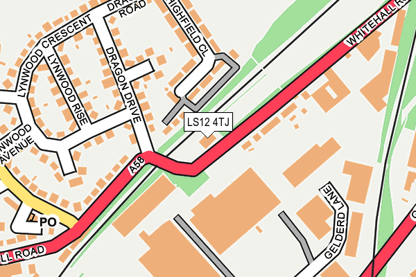 LS12 4TJ map - OS OpenMap – Local (Ordnance Survey) LS12 4TJ map - OS OpenMap – Local (Ordnance Survey)