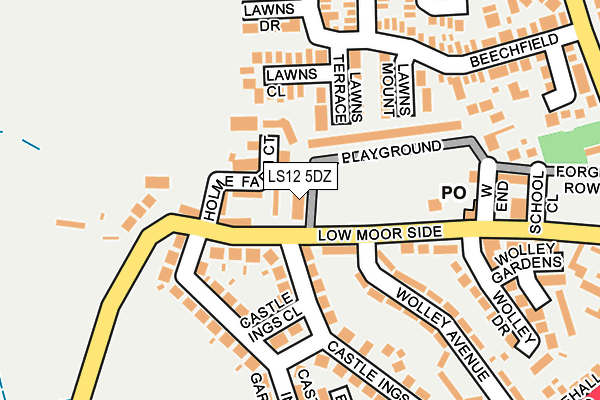 LS12 5DZ map - OS OpenMap – Local (Ordnance Survey) LS12 5DZ map - OS OpenMap – Local (Ordnance Survey)