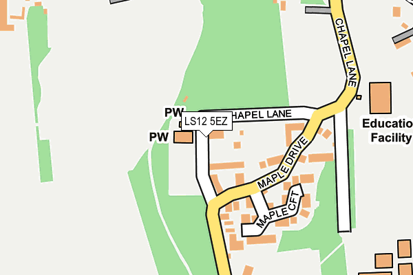 LS12 5EZ map - OS OpenMap – Local (Ordnance Survey) LS12 5EZ map - OS OpenMap – Local (Ordnance Survey)