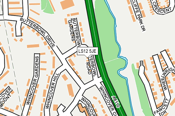 LS12 5JE map - OS OpenMap – Local (Ordnance Survey) LS12 5JE map - OS OpenMap – Local (Ordnance Survey)