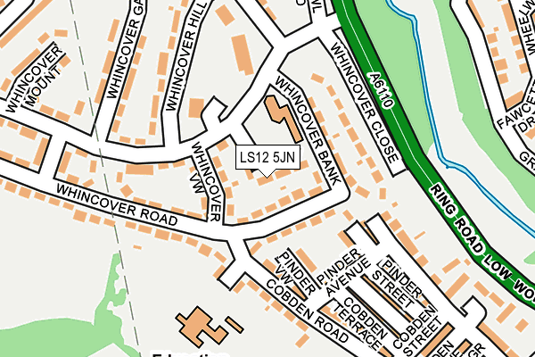 LS12 5JN map - OS OpenMap – Local (Ordnance Survey) LS12 5JN map - OS OpenMap – Local (Ordnance Survey)