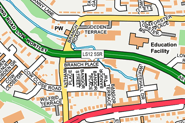 LS12 5SR map - OS OpenMap – Local (Ordnance Survey) LS12 5SR map - OS OpenMap – Local (Ordnance Survey)