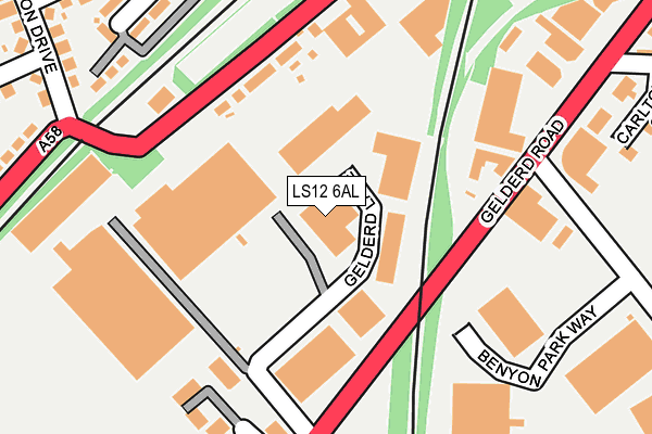 LS12 6AL map - OS OpenMap – Local (Ordnance Survey) LS12 6AL map - OS OpenMap – Local (Ordnance Survey)