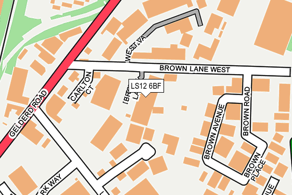 LS12 6BF map - OS OpenMap – Local (Ordnance Survey) LS12 6BF map - OS OpenMap – Local (Ordnance Survey)