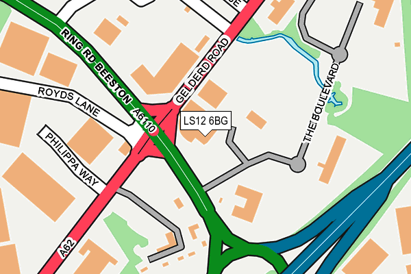 LS12 6BG map - OS OpenMap – Local (Ordnance Survey) LS12 6BG map - OS OpenMap – Local (Ordnance Survey)