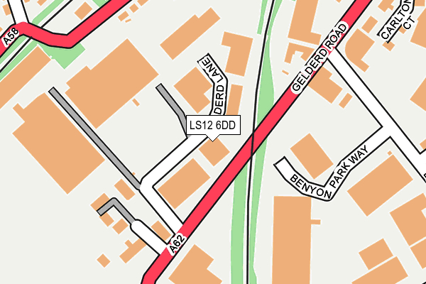 LS12 6DD map - OS OpenMap – Local (Ordnance Survey) LS12 6DD map - OS OpenMap – Local (Ordnance Survey)