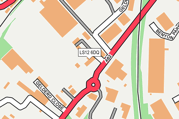 LS12 6DQ map - OS OpenMap – Local (Ordnance Survey) LS12 6DQ map - OS OpenMap – Local (Ordnance Survey)