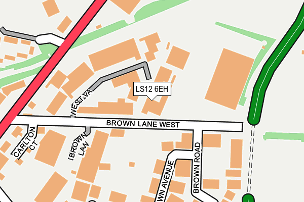 LS12 6EH map - OS OpenMap – Local (Ordnance Survey) LS12 6EH map - OS OpenMap – Local (Ordnance Survey)