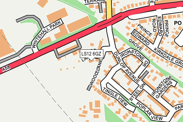 LS12 6GZ map - OS OpenMap – Local (Ordnance Survey) LS12 6GZ map - OS OpenMap – Local (Ordnance Survey)
