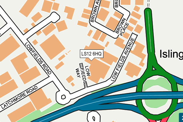 LS12 6HQ map - OS OpenMap – Local (Ordnance Survey) LS12 6HQ map - OS OpenMap – Local (Ordnance Survey)