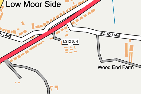 LS12 6JN map - OS OpenMap – Local (Ordnance Survey) LS12 6JN map - OS OpenMap – Local (Ordnance Survey)