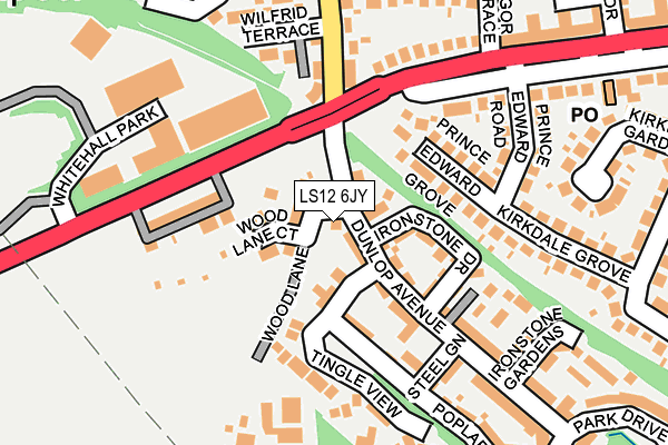 LS12 6JY map - OS OpenMap – Local (Ordnance Survey) LS12 6JY map - OS OpenMap – Local (Ordnance Survey)