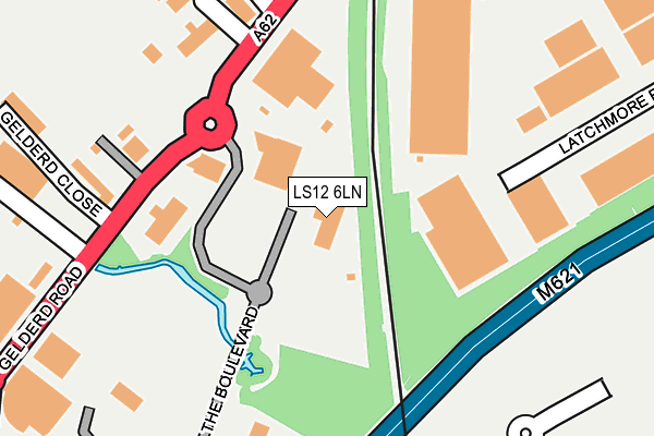 LS12 6LN map - OS OpenMap – Local (Ordnance Survey) LS12 6LN map - OS OpenMap – Local (Ordnance Survey)