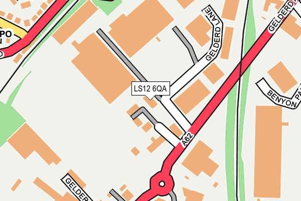 LS12 6QA map - OS OpenMap – Local (Ordnance Survey) LS12 6QA map - OS OpenMap – Local (Ordnance Survey)