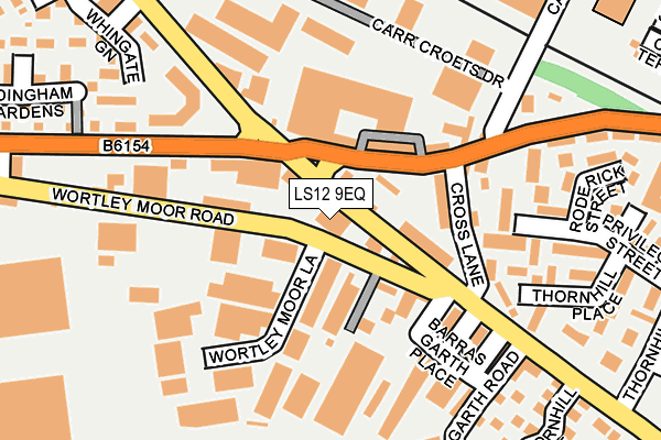 LS12 9EQ map - OS OpenMap – Local (Ordnance Survey) LS12 9EQ map - OS OpenMap – Local (Ordnance Survey)