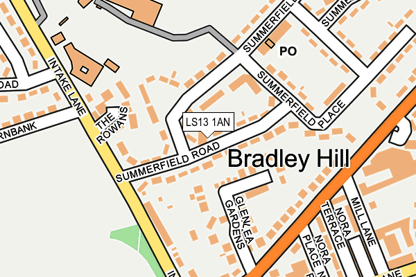 LS13 1AN map - OS OpenMap – Local (Ordnance Survey) LS13 1AN map - OS OpenMap – Local (Ordnance Survey)